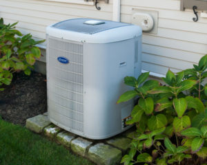 air conditioning unit outside a home