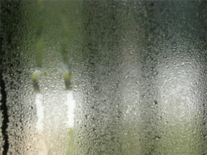 water condensation on a window