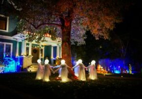 holiday light display outdoor lighting